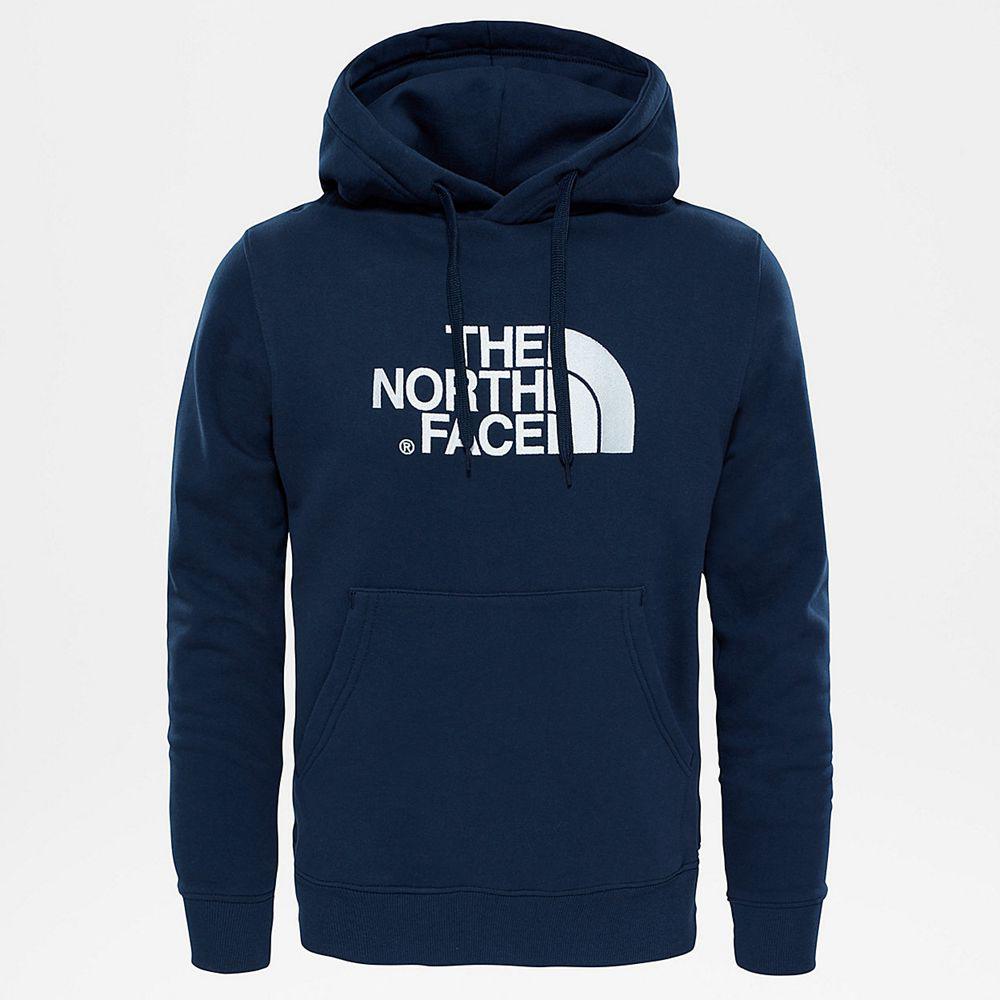 The North Face Drew Peak Ανδρικα Φούτερ Hoodie - Σκουρο Μπλε / Ασπρα (GEWS70362)